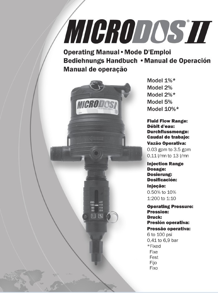 MicroDos 5%比例加药器