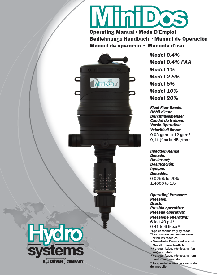 MiniDos7 20%比例加药器